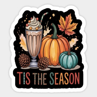 Tis The Season, Fall Pumpkin Halloween Sticker